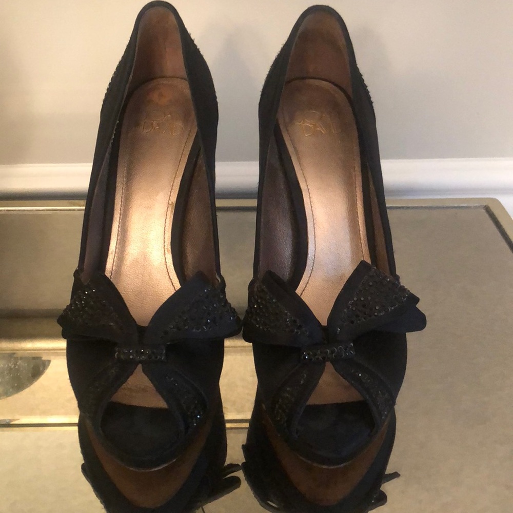 Joan & David Satin Heels